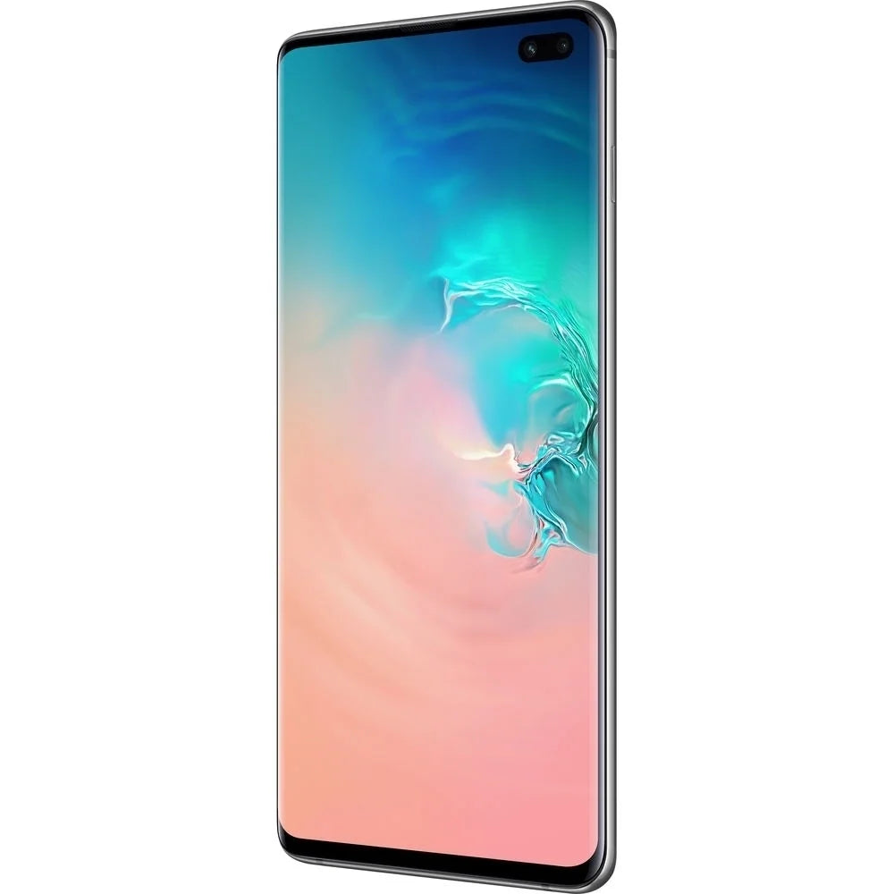 Unlocked, - Prism Blemished) (Used 4G LTE 6.1" White S10+ Galaxy 128GB Fully