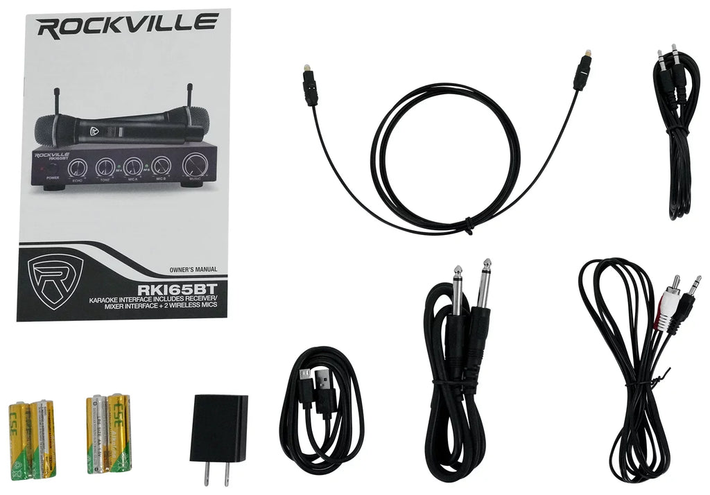 Microphone For RKI65BT System Karaoke Rockville Tablet/Smatphone/Laptop/TV+LED's