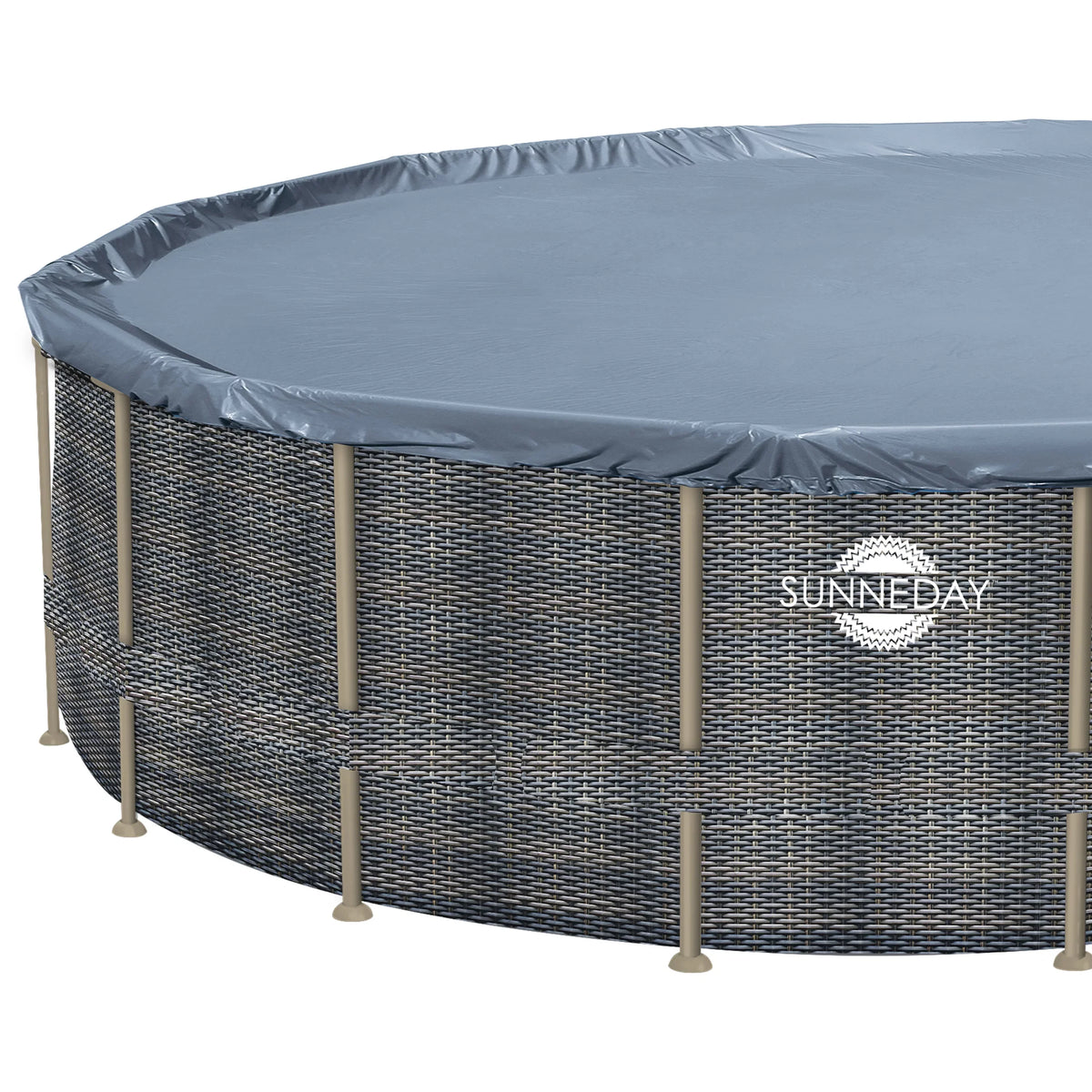 24 Pool ft. Soft-Sided Sunneday Rattan Oasis x in. Round 52