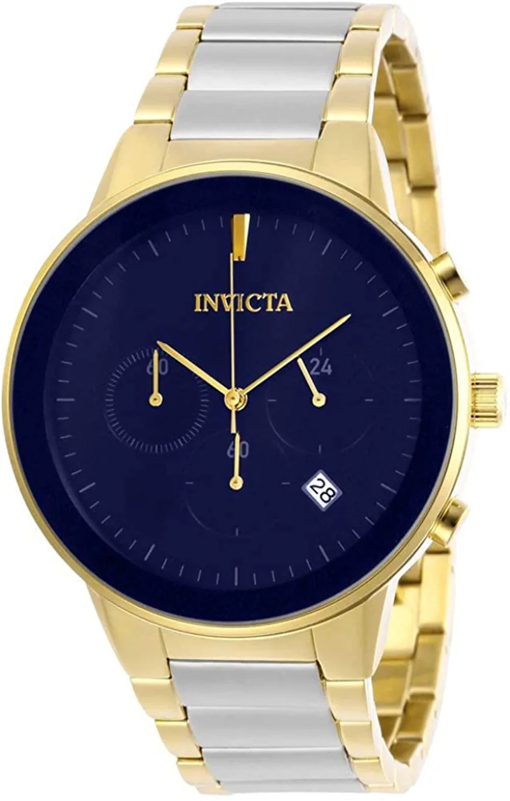 Stainless Two 29479 Invicta Watch Men's Chrono Specialty Steel Tone Quartz