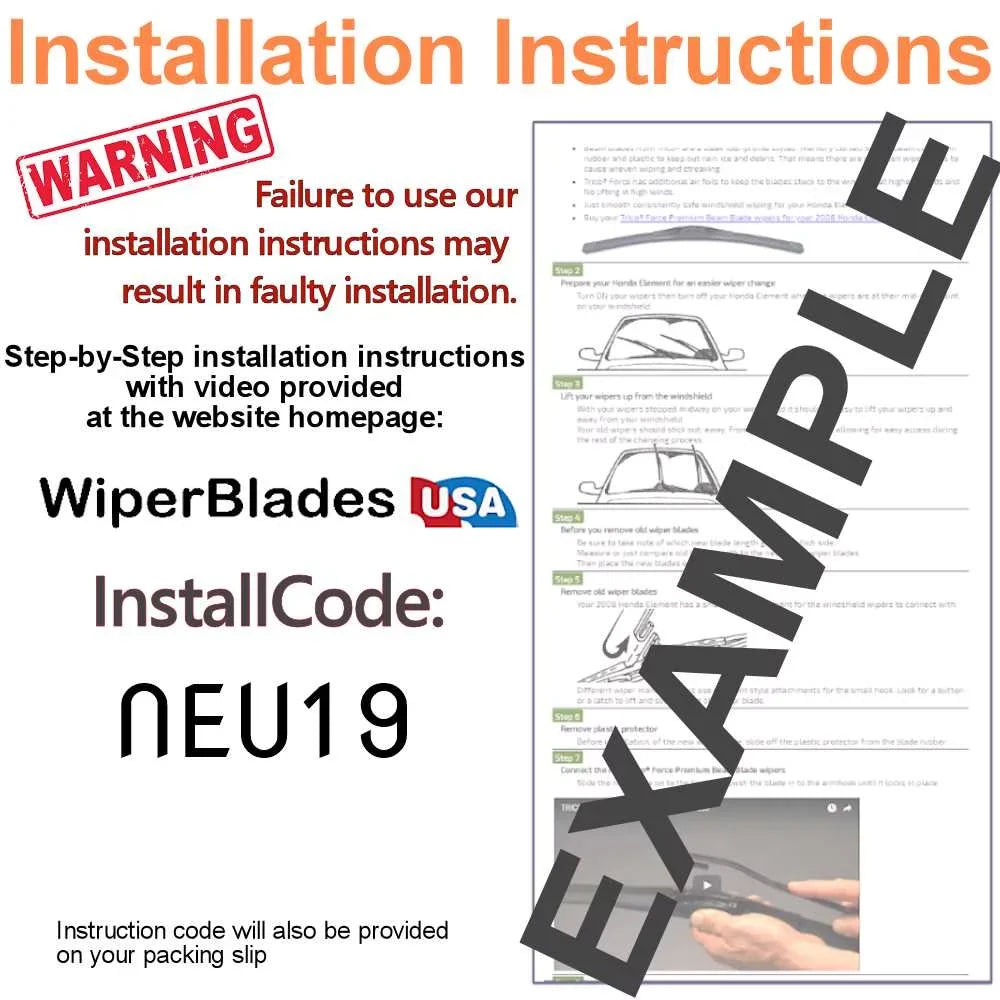 Cadillac 2019 Blade Wiper 3) XT5 Beam Wipers of (Set Premium w/Rear