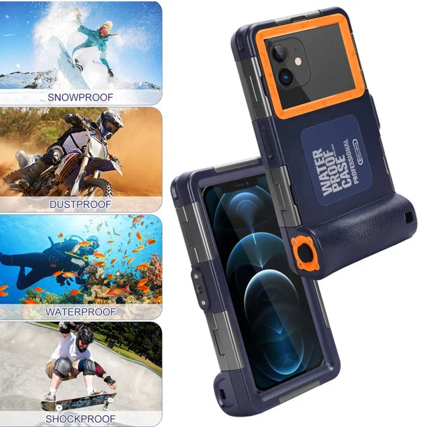 Waterproof Professional Up 6.9 for Case And to UrbanX Underwater Photo LCD Snorkeling J2 all Lanyard Protective Surfing BLU Video Swimming Phones Inch Diving Housing [15m/50ft] with