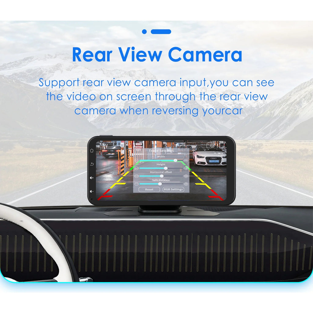 Receiver Hizpo With Backup Bluetooth Unit Head Android GPS Camera 6.25 Auto FM Inch Adjustable And Carplay Navigation Radio Stereo Car 360° Touchscreen