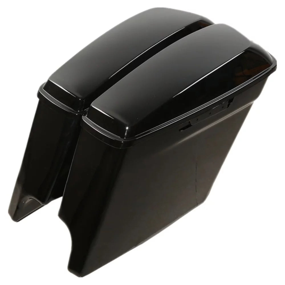 Saddlebags Harley-Davidson Stretched Black For 5" 2014-2022 Extended Glossy