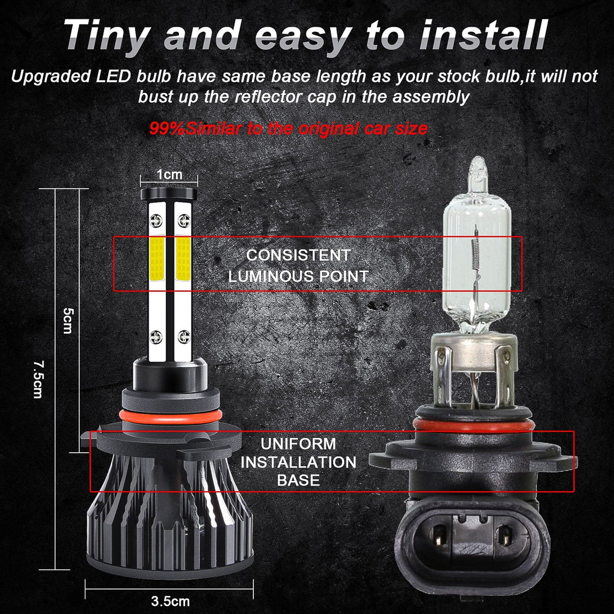 2015 Bulbs 2018 F-150 2020 LED 6000k Headlight BMZONCC High/Low Light 2016 Front Beam+Fog 2019 For