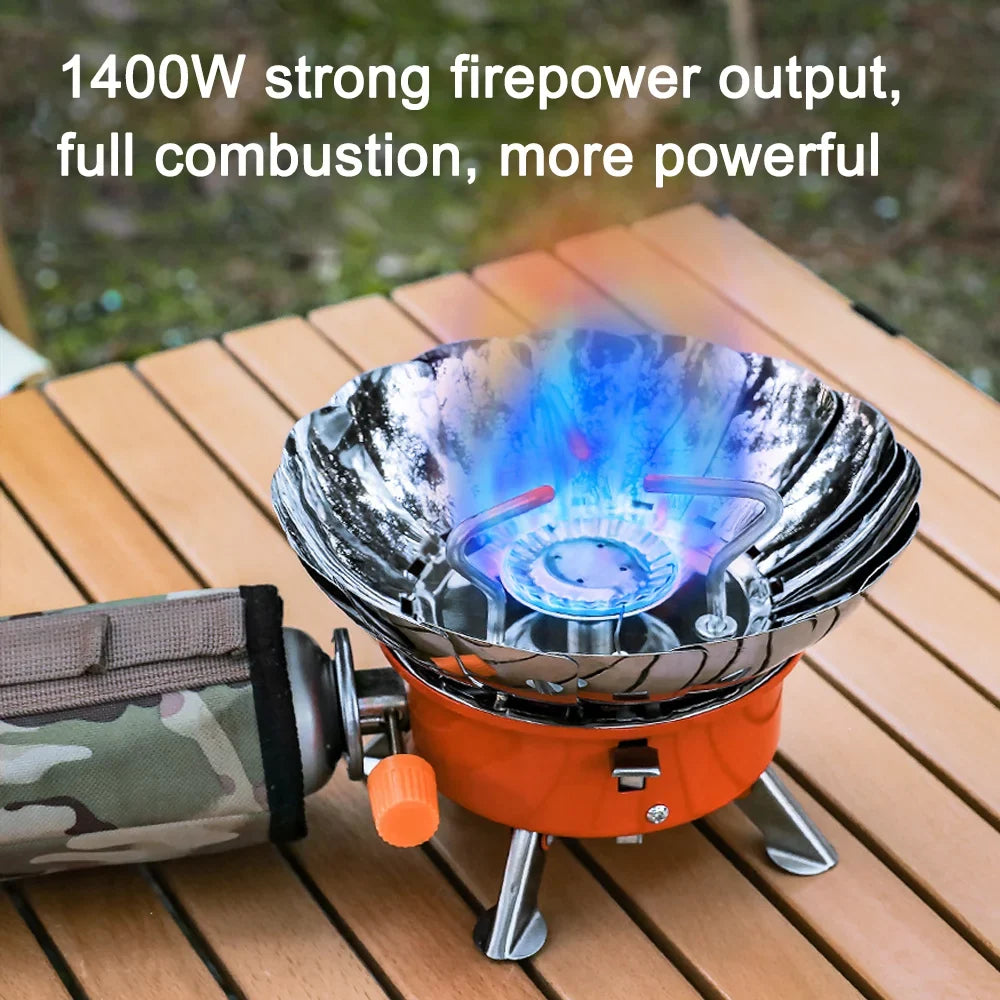 Apexeon Design Portable Ignition Camping Foldable Cooker, Furnace Stove, Electronic Gas Hiking