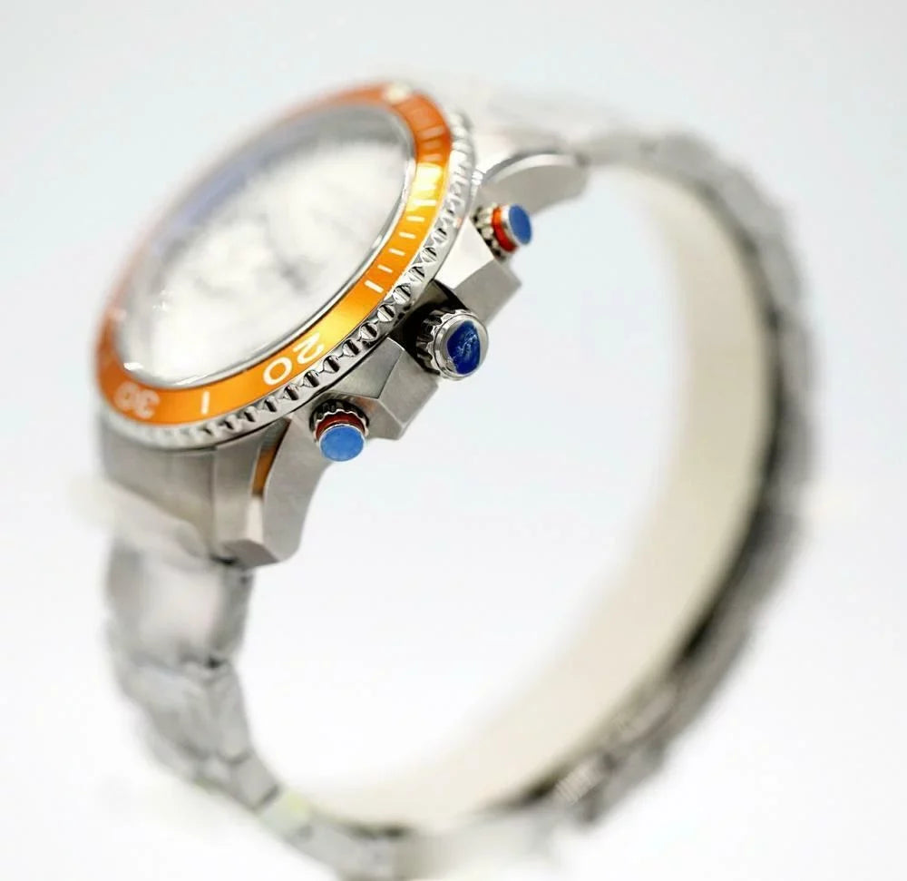 Navigator 134SSOSB Steel Watch Lars Sea Steel Orange Larsen Bezel 46mm Men's