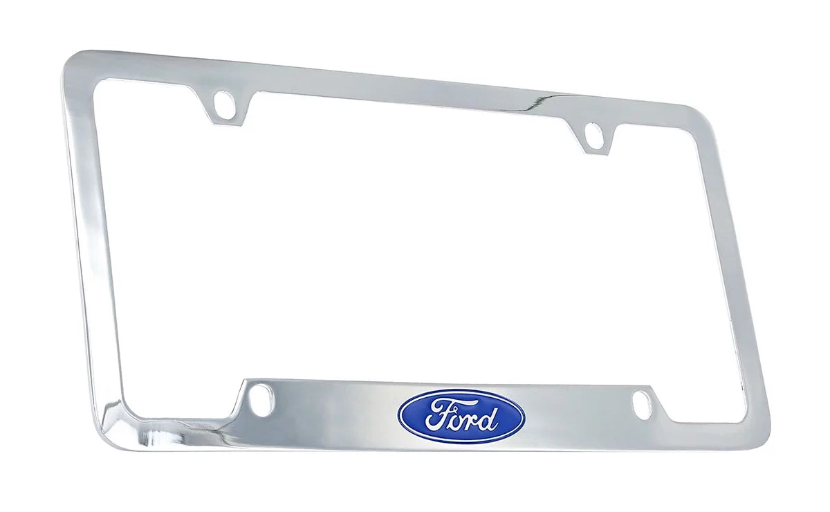Holder Plate Frame License Chrome Logo