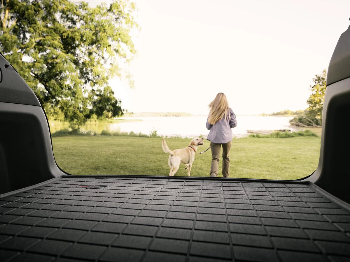 Mariner, Bumper Cargo Trunk Liner Seating with Grey Tribute with Row Escape, 2nd Protector, Bumper Behind WeatherTech Protector - With compatible