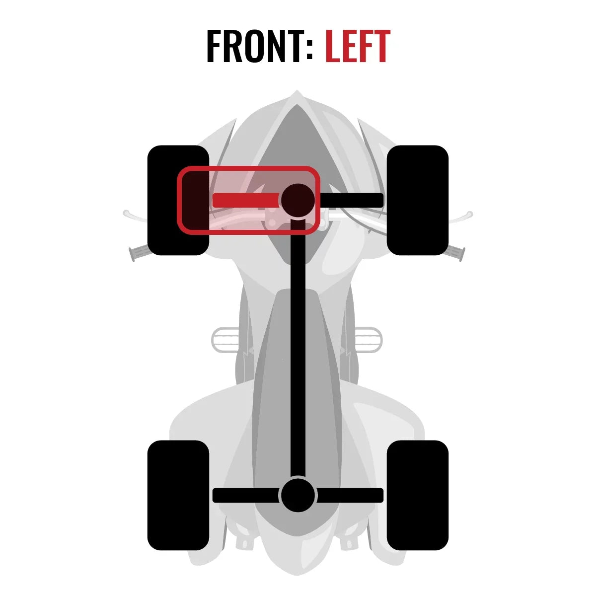 Left with Axle 4X4 XT EFI 800R Sixity MAX Outlander Front STD - compatible 2015 Can-Am