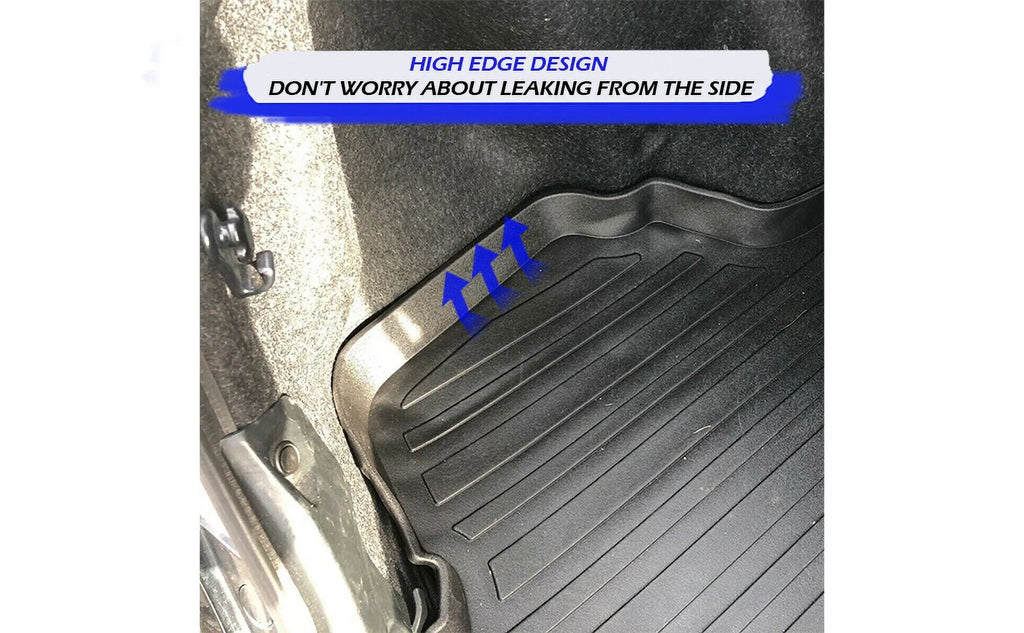 – – Pre-Cut – climate-Resistant Liner Easy for Trunk Mat Install Cars Laser Mats Car Mat Trunk EACCESSORIES Non-Slip Lip to Rubber Design for – with – Camry Raised EA Cargo Toyota 2012-2017 Trunk