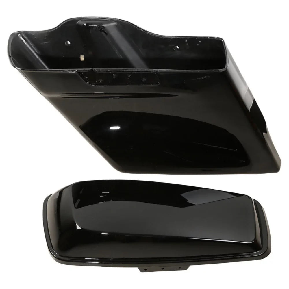Saddlebags Harley-Davidson Stretched Black For 5" 2014-2022 Extended Glossy