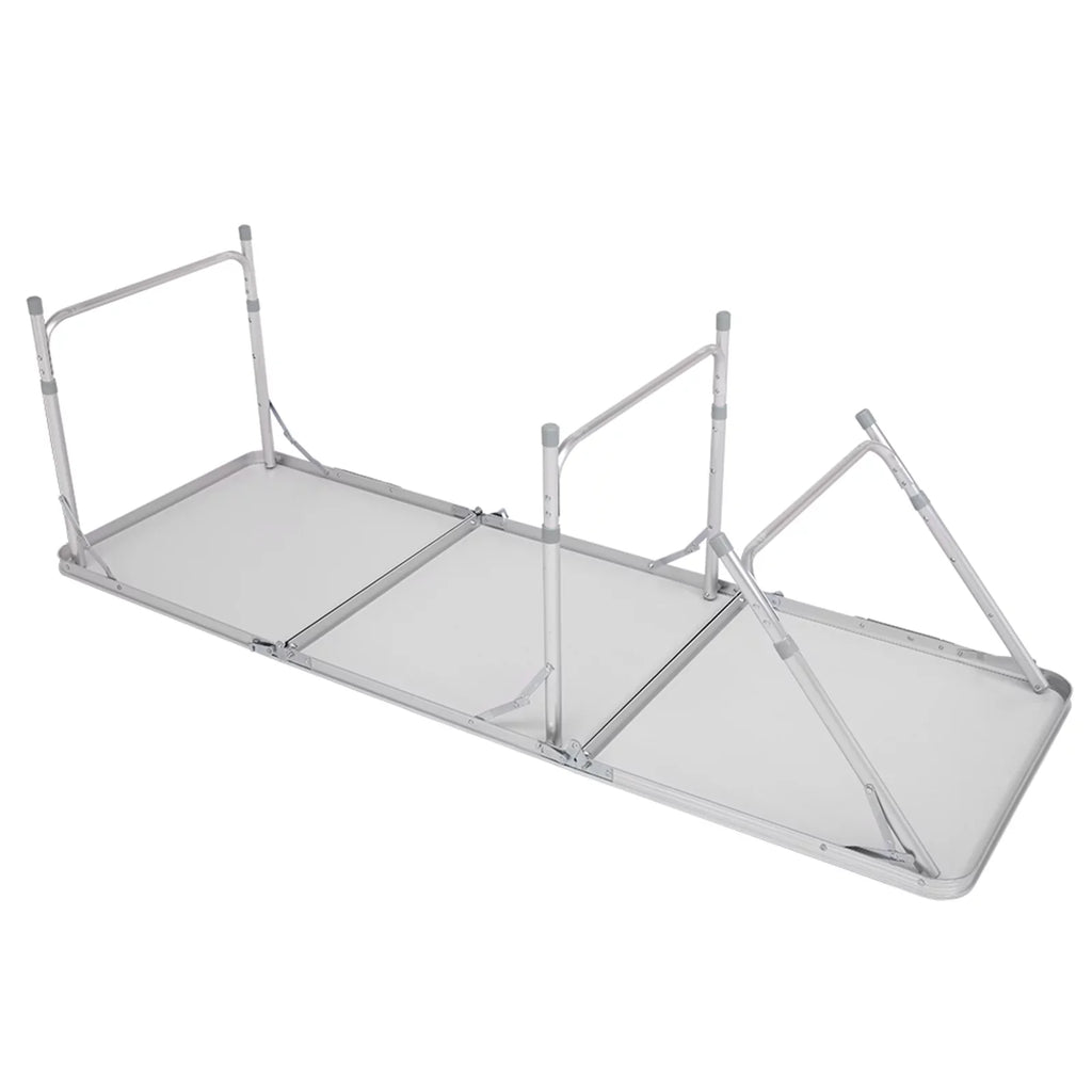 Aluminum Alloy White Table, Folding for Indoor, exterior Table
