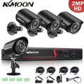 Phone Digital Remote 4CH HD Video Monitoring System CCTV Recorder, with Full 1080P DVR KKmoon