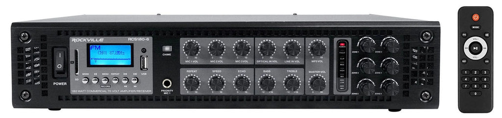 Landscape 70v 8" CONTROL Commercial Speakers (3) exterior 88M Amplifier JBL +
