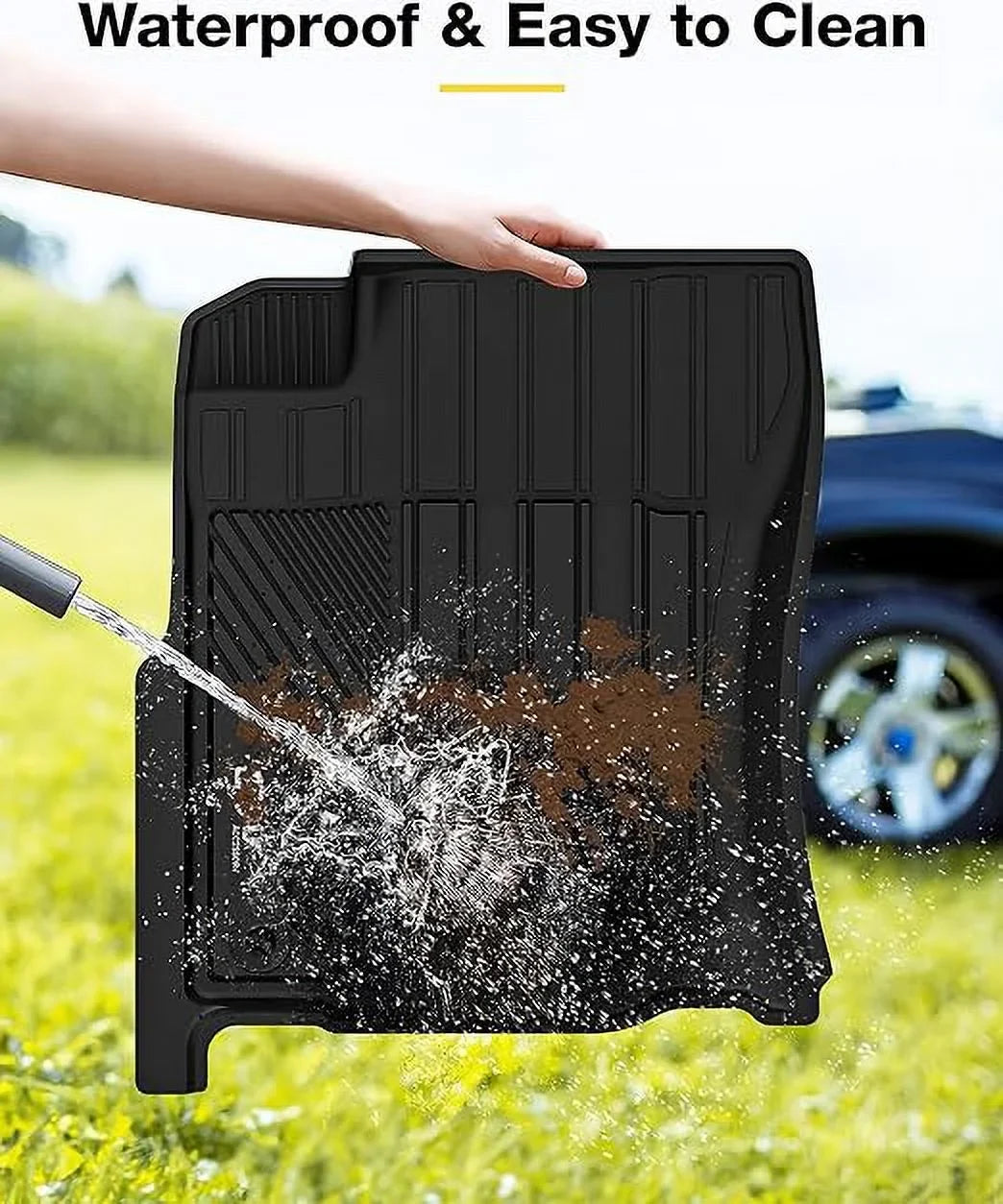 4Runner 4Runner Cargo Liner Mats Mat Set GX460 and GX460) Toyota 2nd Mats for Floor For Row 5 Full Liners Fit Seat & Custom Trunk Floor & Black 3W 2014-2022 Fit & 2013-2024/Lexus Car 1st