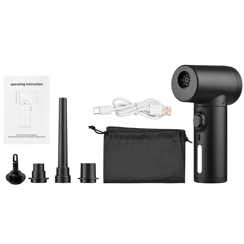 Shinysix Multifunctional Light 2-in-1 Dust Air Blower with Electric Cordless Pump Air & LED Duster