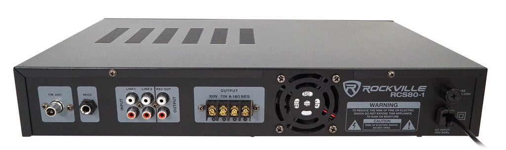 3" Black JBL + Speakers Commercial 70v Wall Amp 23-1 Indoor/exterior (4) Control