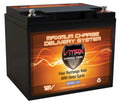 for 12V 18-50LB Vmaxtanks Motors Thrust Upgrade Battery 50AH AGM Trolling MR86-50