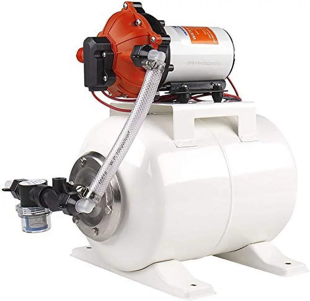 Tank Gallon Pump liquid PSI, Accumulator 2 5.5 Tan - and GPM, System SEAFLO 60 12V,