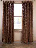 Curtain Gold Panels 2) Rush Brown (Set Carstens Sheer of