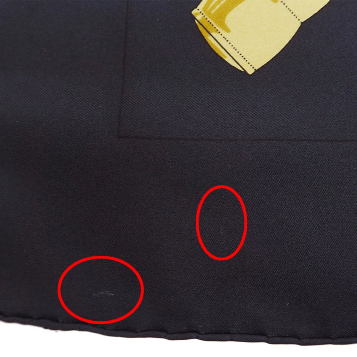 Eperon 90 Muffler x Carre Yellow H.d'ORiGNY Hermes Black Pellier (Good) Scarf Pre-Owned Spur Golden HERMES d'or