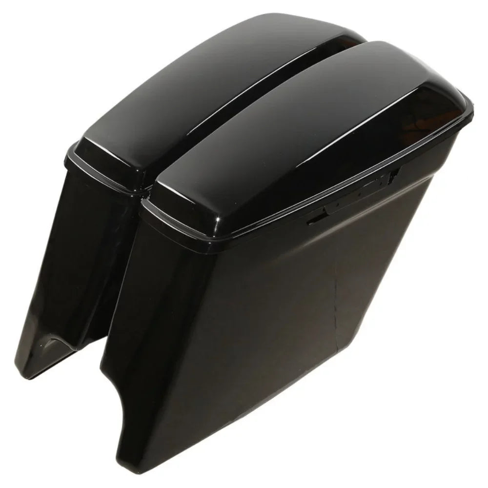 Saddlebags Harley-Davidson Stretched Black For 5" 2014-2022 Extended Glossy