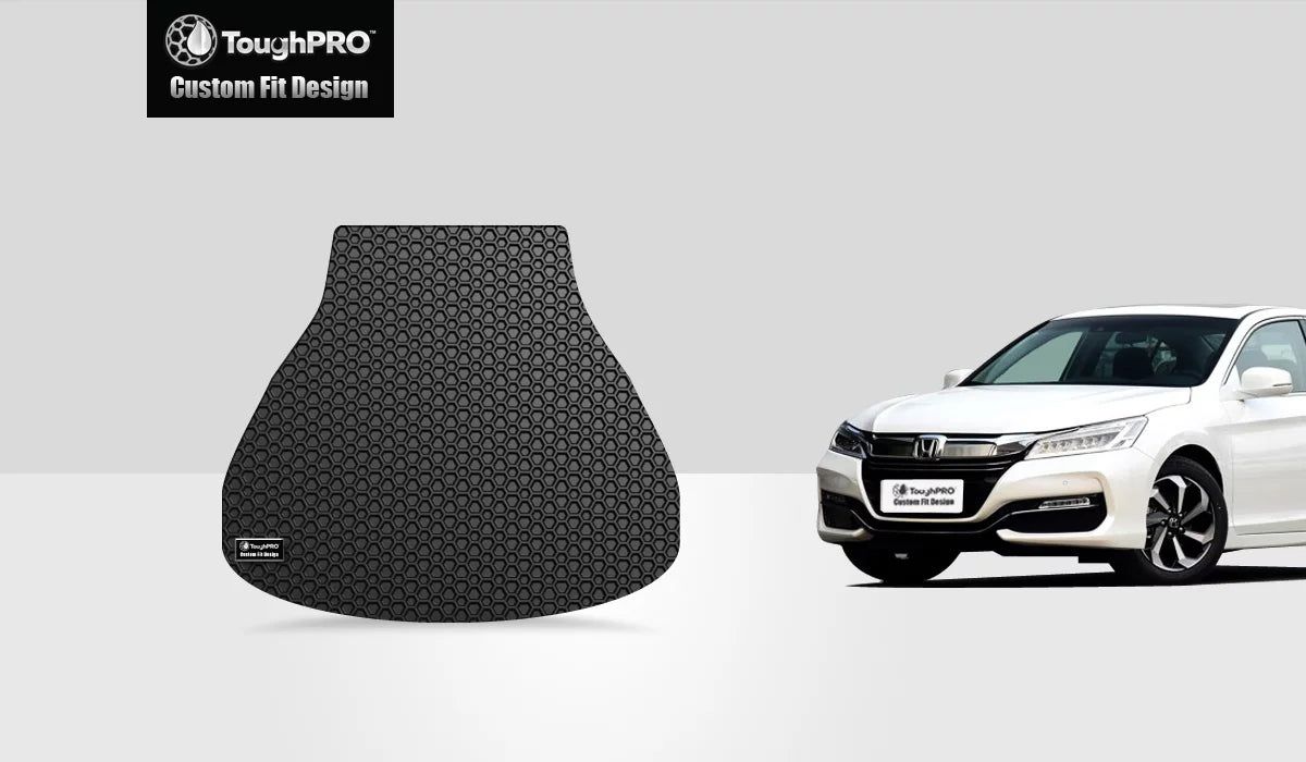 '- 2013 Accord Duty Black - - Trunk with in Mat All - ToughPRO climate Rubber (Made USA) Compatible HONDA Heavy