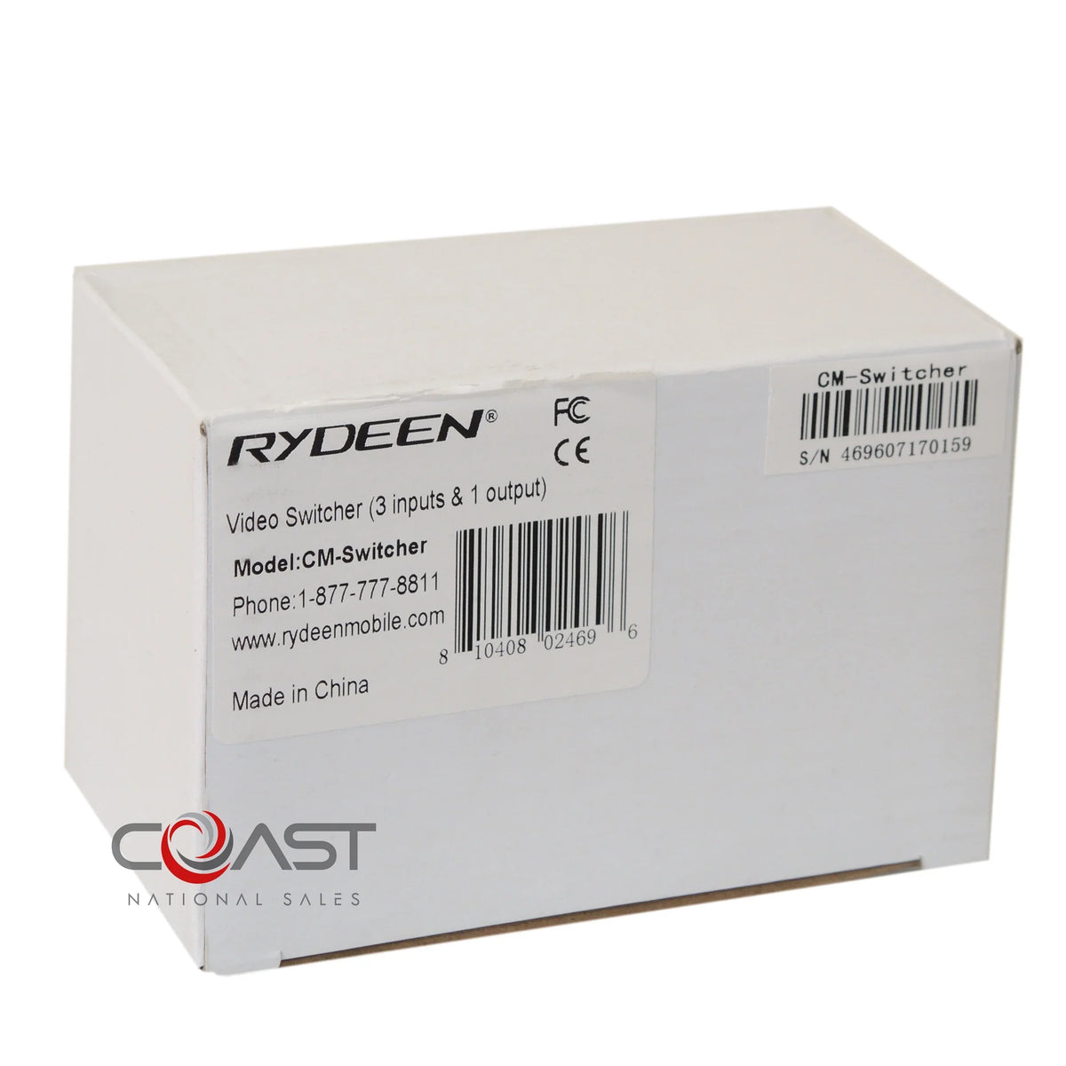 Unit 3 In-Dash For Rydeen CM-Switcher Video Switcher Multimedia Inputs/1 Output