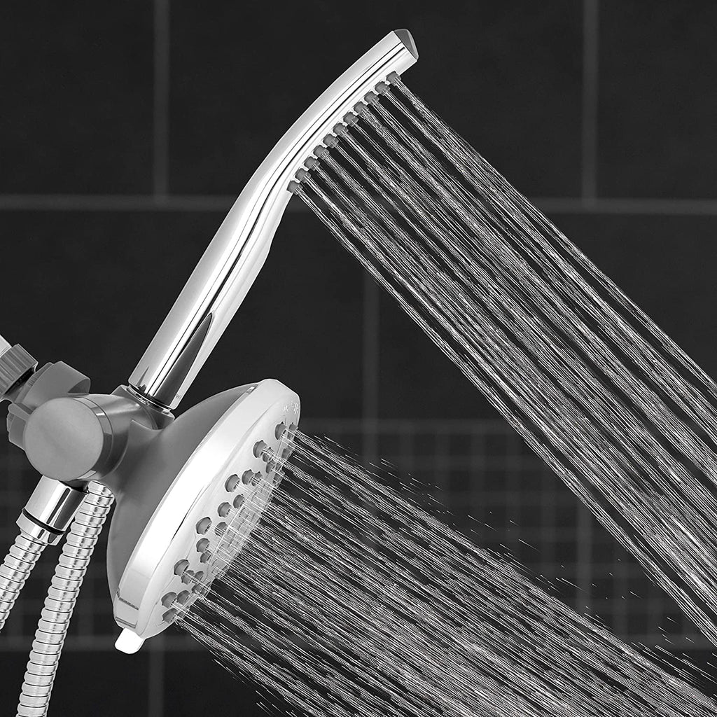 PowerWand Shower Spa PowerPulse Chrome, Combo Waterpik with Massage, XIB-633E-SBX-183ME