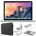 '+ with Kit + Kit Cleaning 13-inch Starter Zipper 2015, (i5 MF841LL/A) 512GB Sleeve SSD) (Early Bundle Black Pro Silver - Laptop MacBook (Refurbished) 2.9GHz,