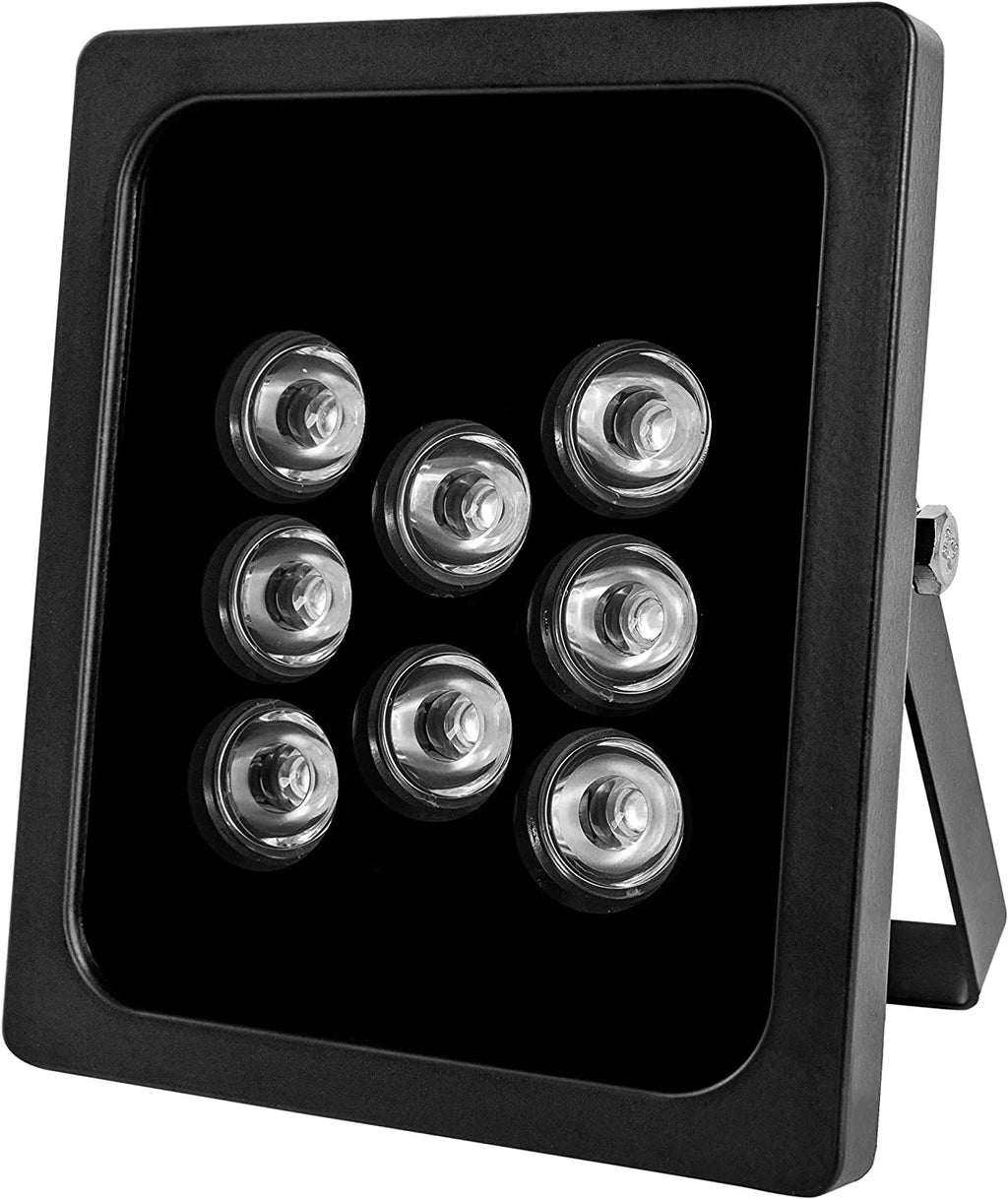 IP Illuminator Infrared IR Light exterior for Camera IR Light PCS CCTV Angle 90 8-LEDs Degree Wide Waterproof Security for IR Cameras, 2