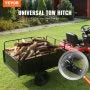 750lb 15 for with ATV Utility Mower Capacity, Cart Feet VEVOR Duty Riding Heavy Lawn Trailer Cubic Dump Trailer, Tractor Garden Steel