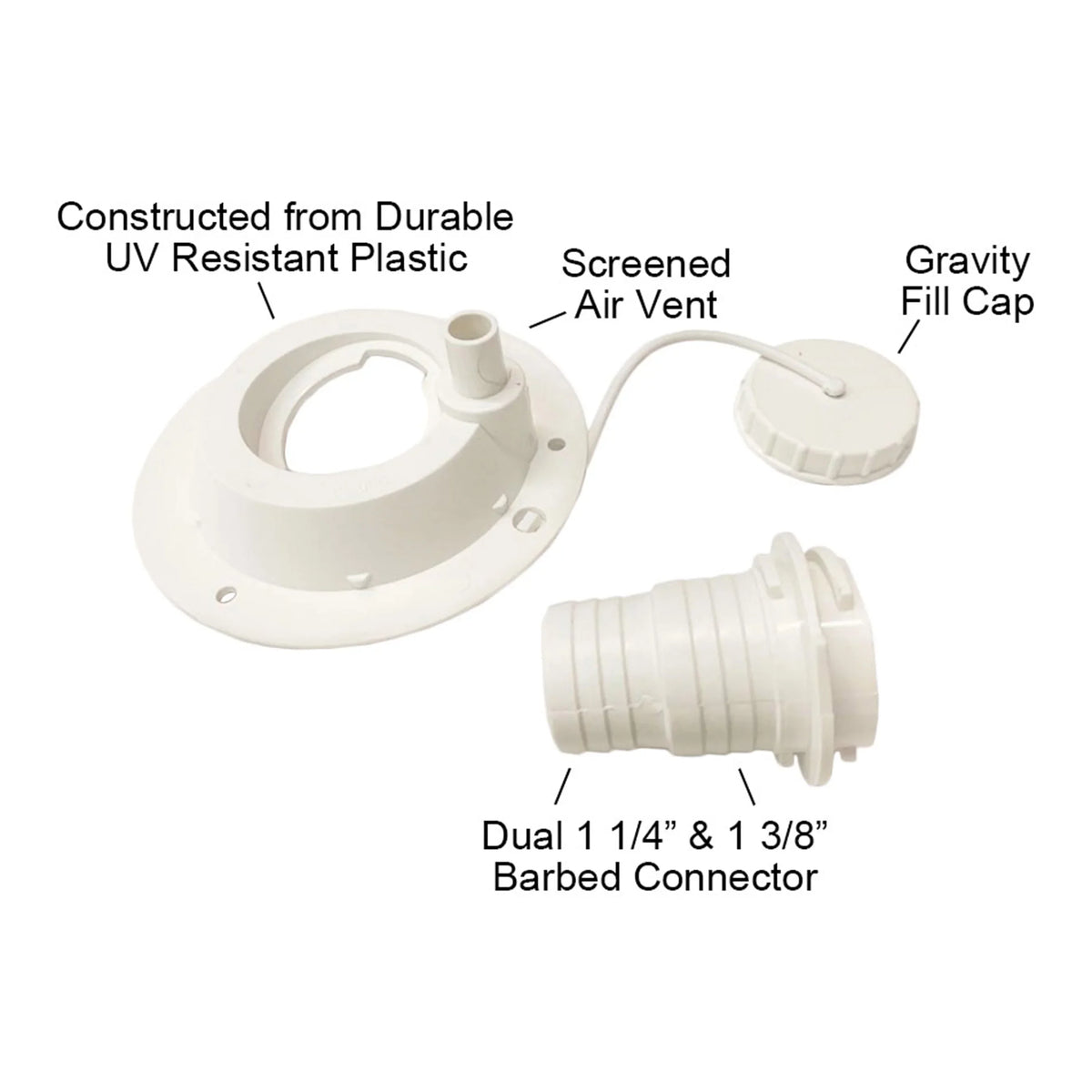 Connection RV, Hose Trailer, Camper Fresh liquid Tank Kit Accessory Concession, -