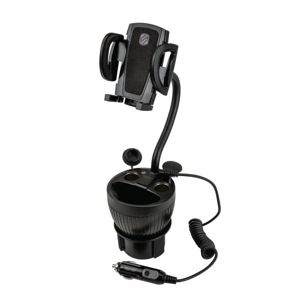 4” Car and Mount Holder Scosche Cup UH2PCUP Black Adjustable Arm Powerhub