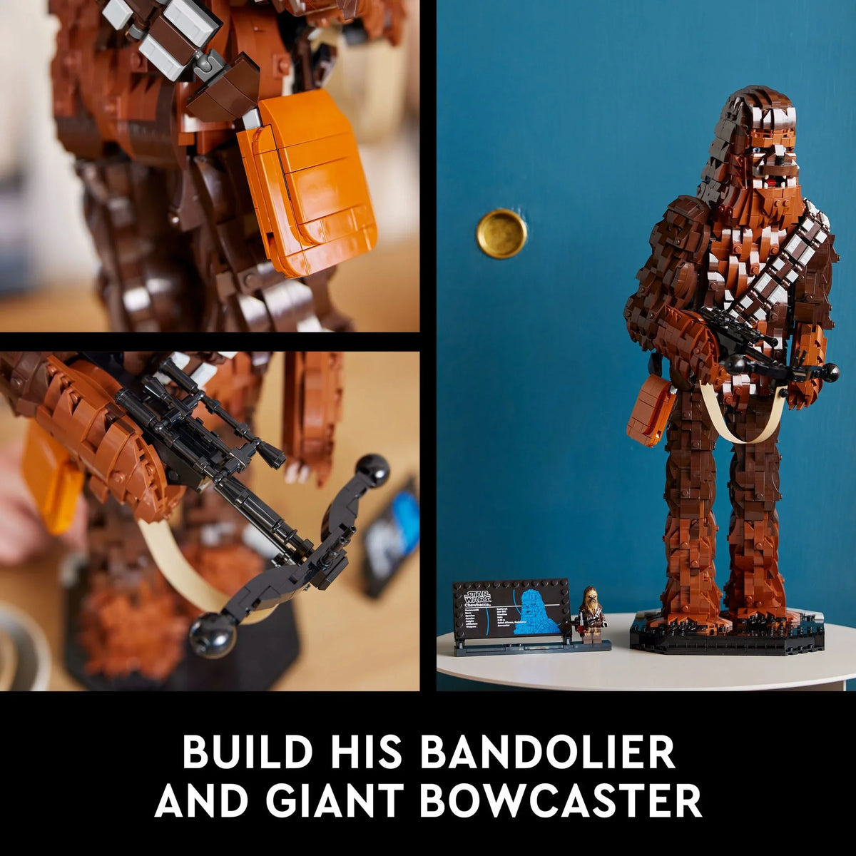 Trilogy Fan Gift Buildable Collectibles Display any May Teens, Wars 4th for LEGO Build Fun Fan, 75371 Wars or Star the Chewbacca Collectible, Wars Adults, Star Original Chewbacca, for Star and