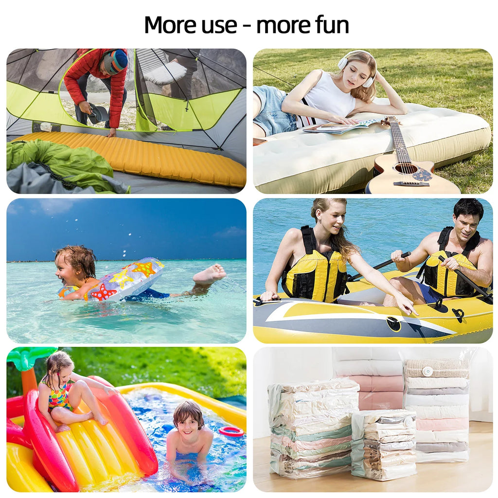Quick Battery Pumps Deflator Mattress 5 with Swimming Pump Air Air Nozzles 2500mAh Pool Inflatables Electric Ring Pump with Air Inflator USB Toy for Air Bed