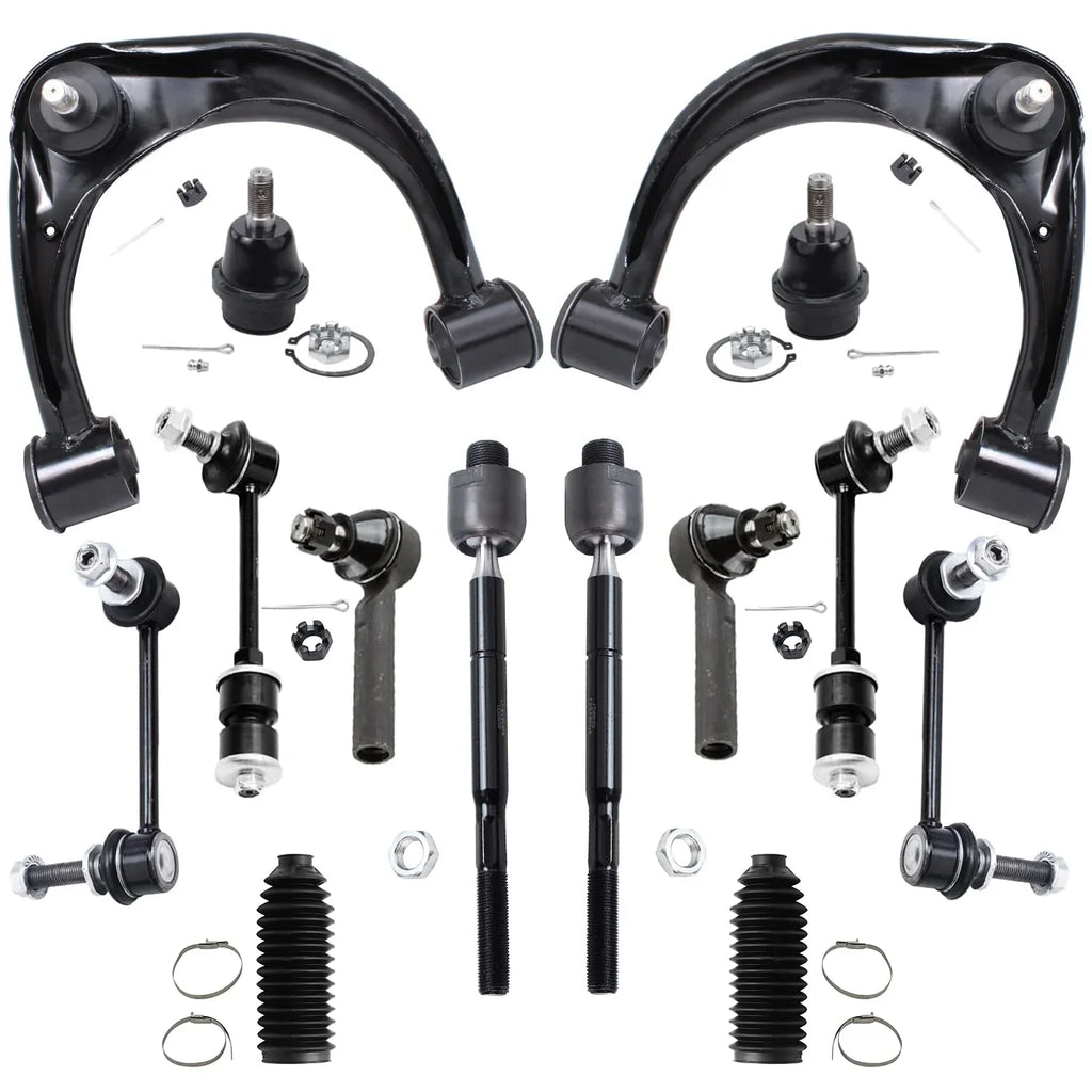 2 Arms 2003-2009 Bars, Upper Kit Toyota Cruiser, Replacement 14pc 2 Sway Tie 4 4 Control Joints, Rods, Suspension w/Ball Axle 2007-2009 Boots, FJ Ball 2 - Detroit Joints, Lower for 4Runner,