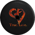 Love Inch Backup Tire Fire 2018 Camera RV 32 Flames in God Wrangler Spare Cover True Jeep 2019 Cross Heart for Christian JL