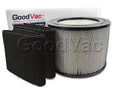 HEPA Queen 2 Wraps Replacement Filter 4000 fit + Carbon Defender Prefilter to GoodVac Filter