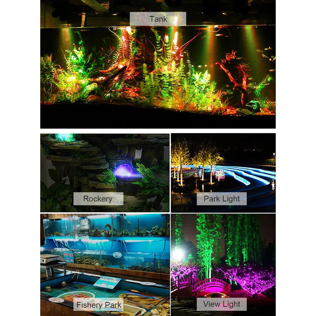 Remote Pool Angle for Rotatable Aibecy Line Pond Diving Patio with Swimming Light Courtyard Fountain Underwater Kit Control