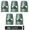 Commercial CONTROL JBL exterior 5.25" (5) Speakers+Amplifier 85M 70v Landscape