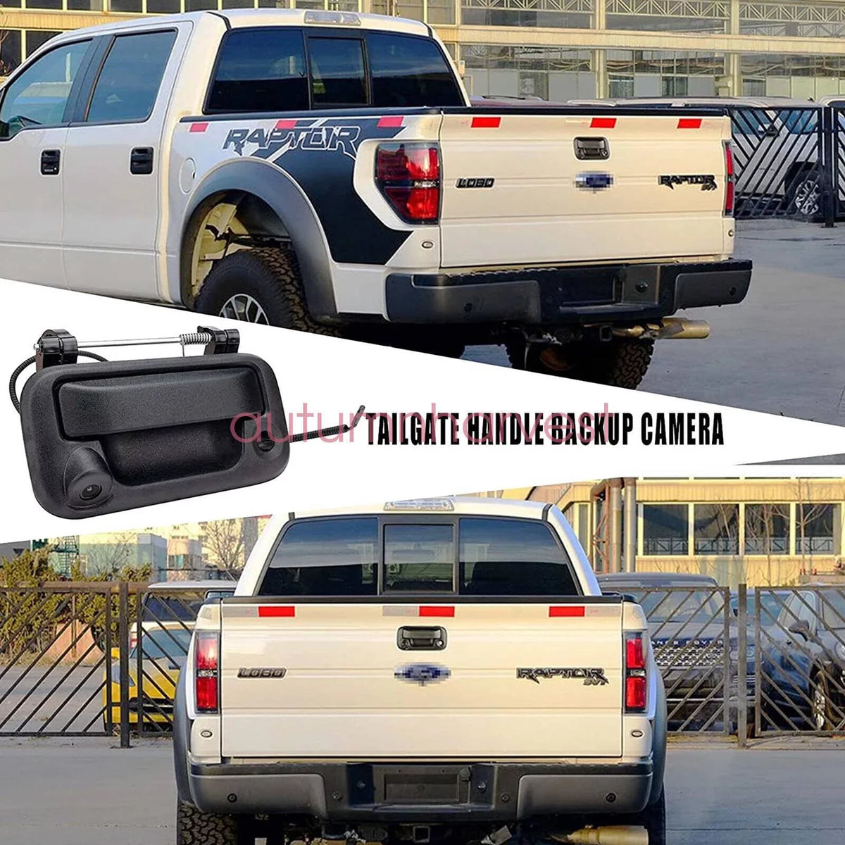 View Tailgate for Camera with Handle Camera Rear Backup F150/F250/F350/F450