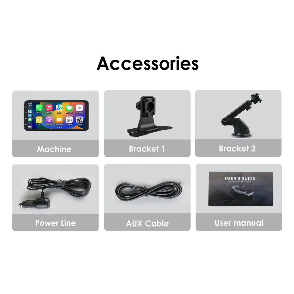 Receiver Hizpo With Backup Bluetooth Unit Head Android GPS Camera 6.25 Auto FM Inch Adjustable And Carplay Navigation Radio Stereo Car 360° Touchscreen