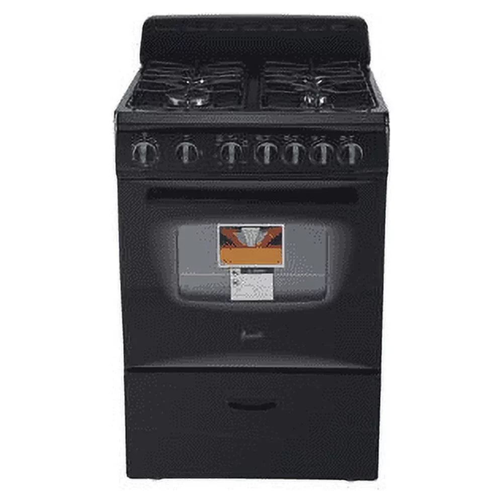 in Oven, Gas Compact 24" Black Avanti (GR2415CB) Range