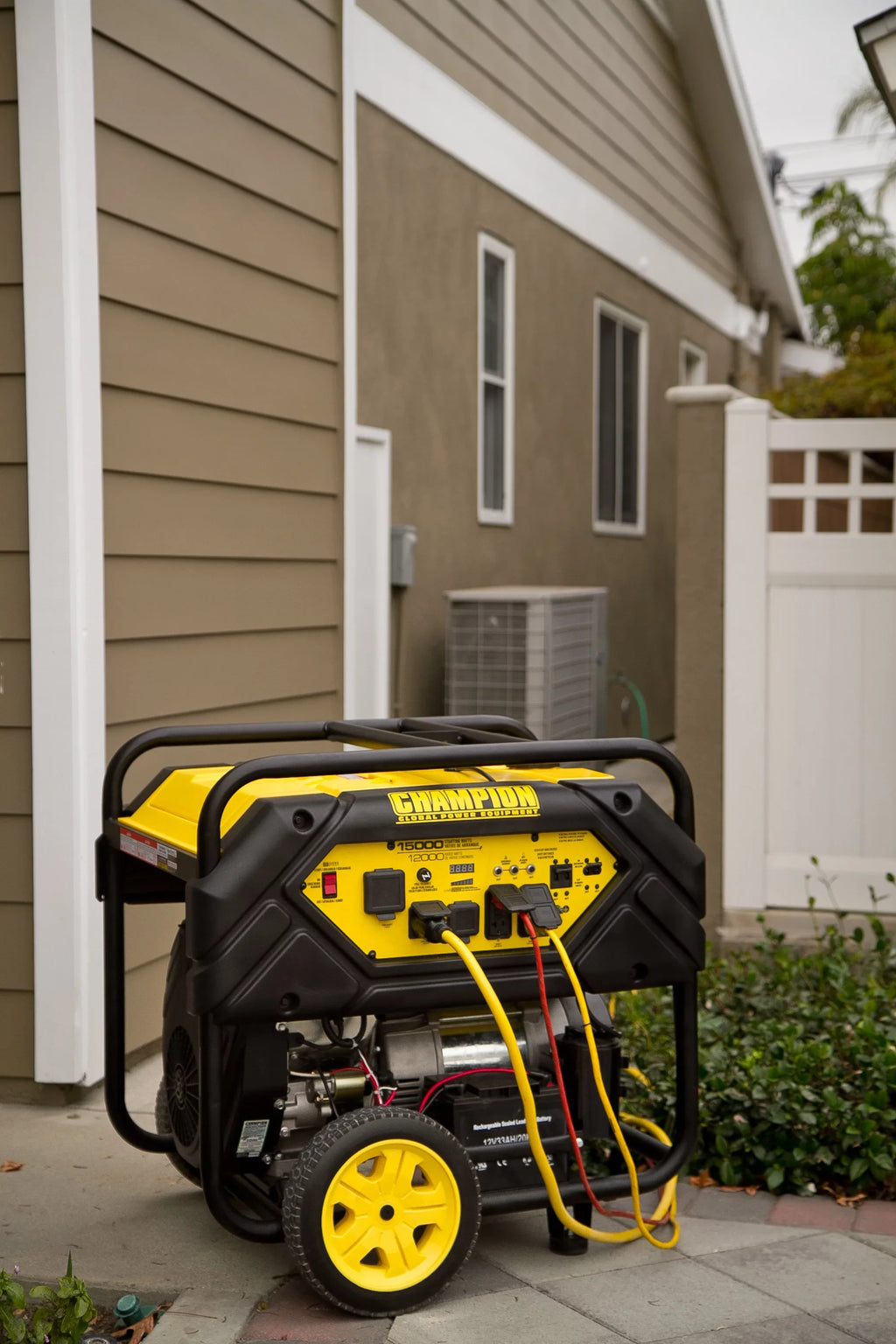 Watts Portable Hook 15,000/12,000 Generator Start Equipment Champion with Power and Lift Electric