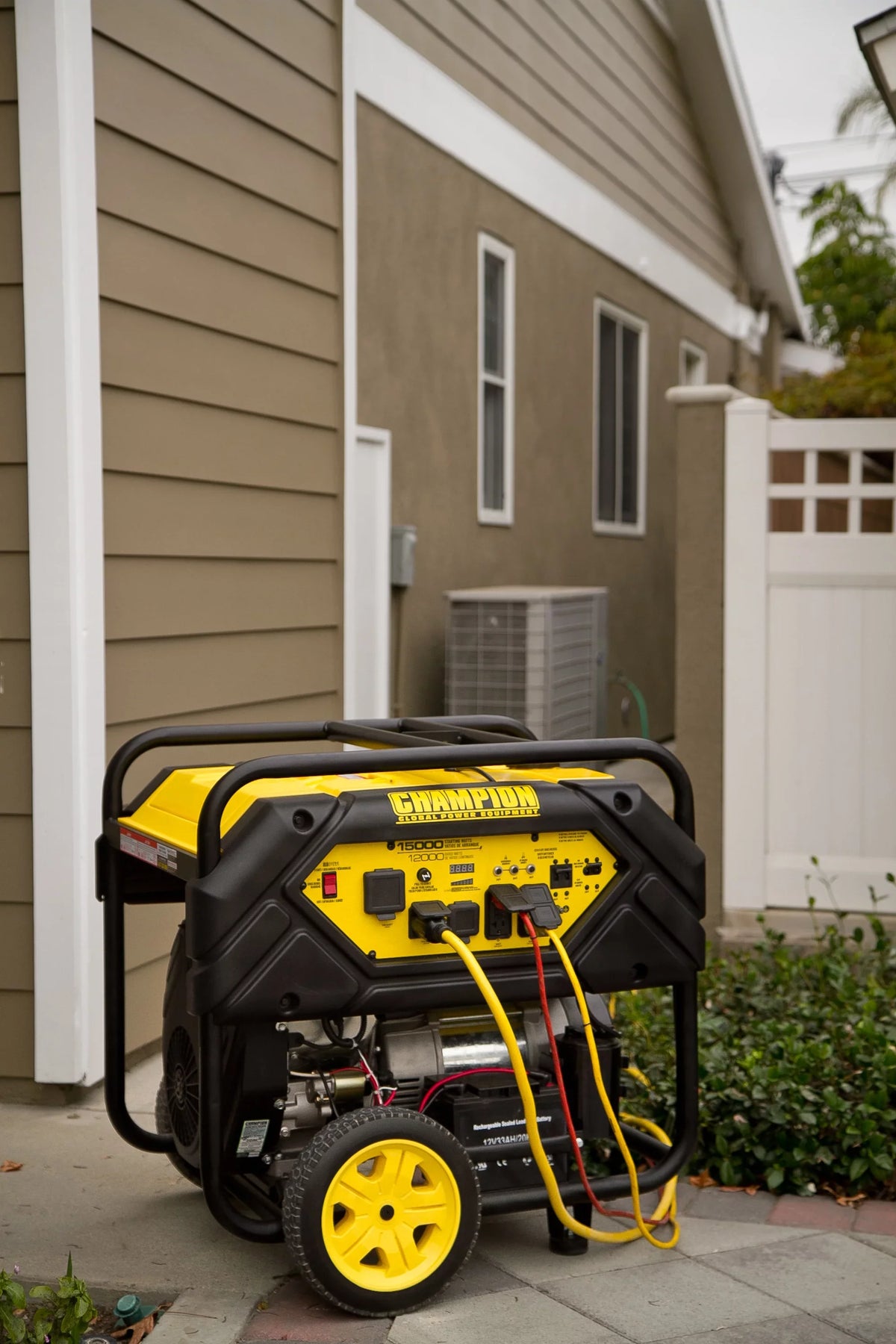 Watts Portable Hook 15,000/12,000 Generator Start Equipment Champion with Power and Lift Electric