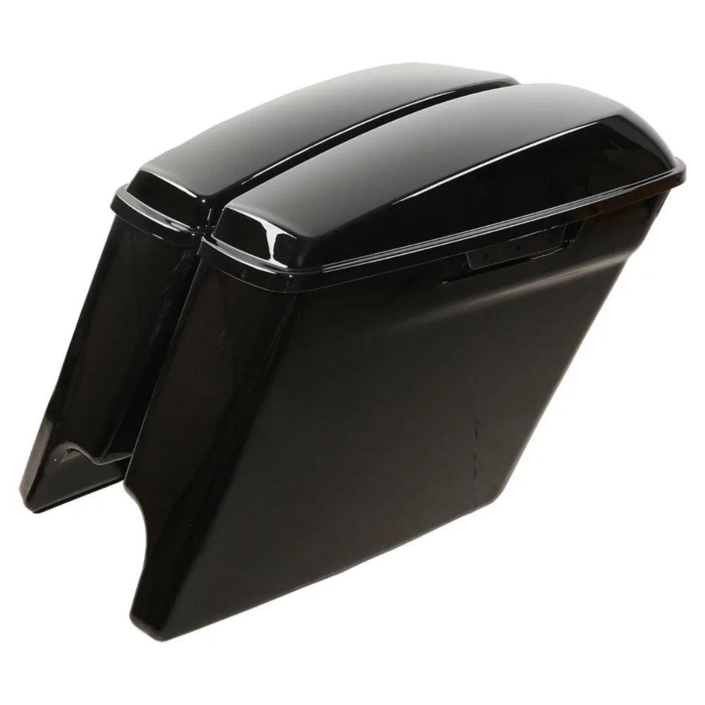 Saddlebags Harley-Davidson Stretched Black For 5" 2014-2022 Extended Glossy