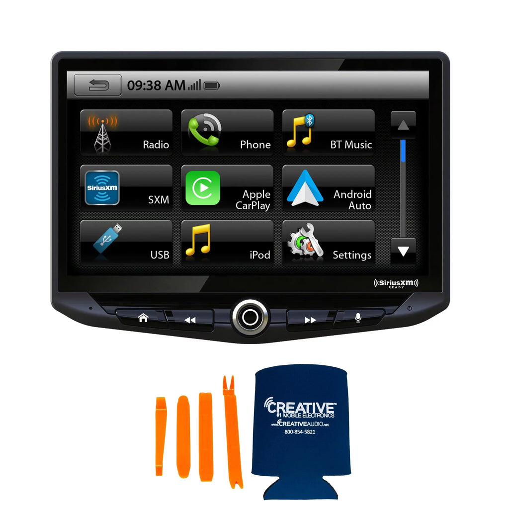 Tacoma Flush-Mount Toyota System SR-TAC16H Infotainment 16-21 In-dash 10" Dash Heigh10 with with compatible Stinger Kit