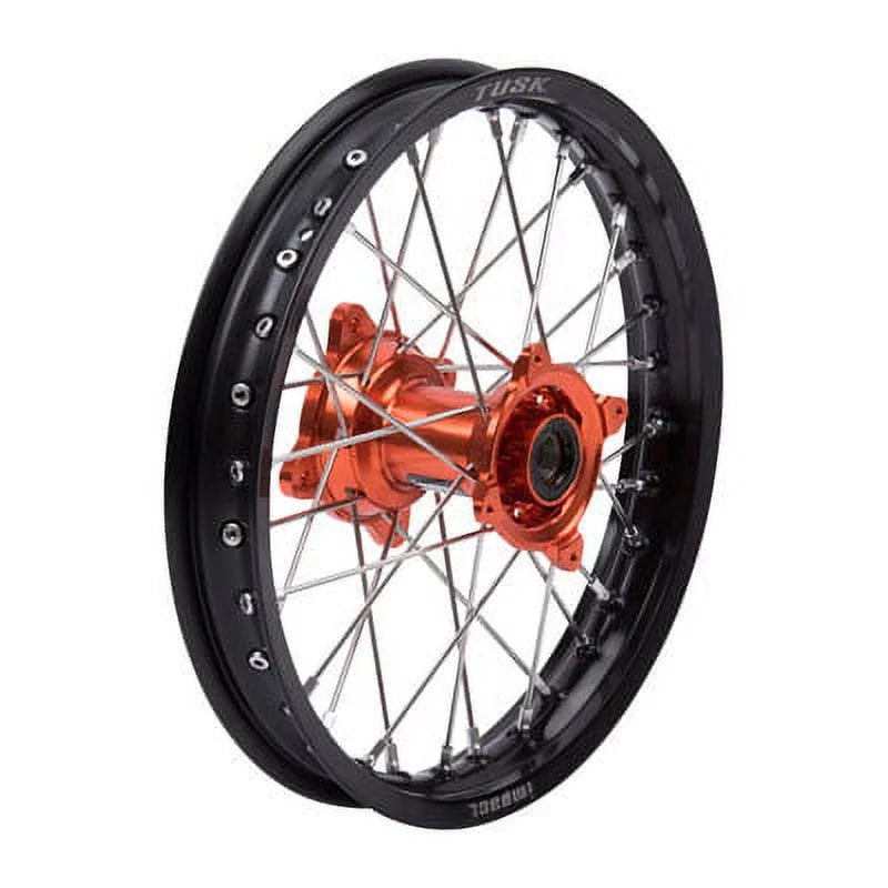Complete Impact Spoke/Orange KTM 1.85 x Rim/Silver Black Rear for - Hub SX 2012-2018 Wheel 85 16
